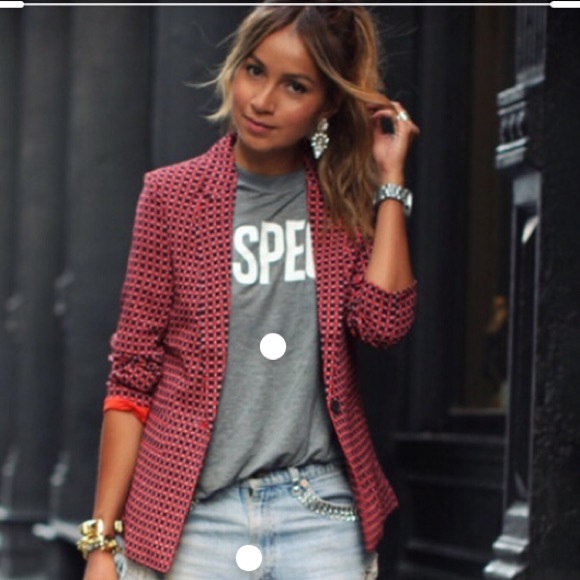 Joie Jackets & Blazers - Hour Mehira B Plaid Crepe Blazer